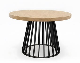 Runder Tischfuß aus Metall - Moderner konischer Stahlständer für Kaffee- und Beistelltische