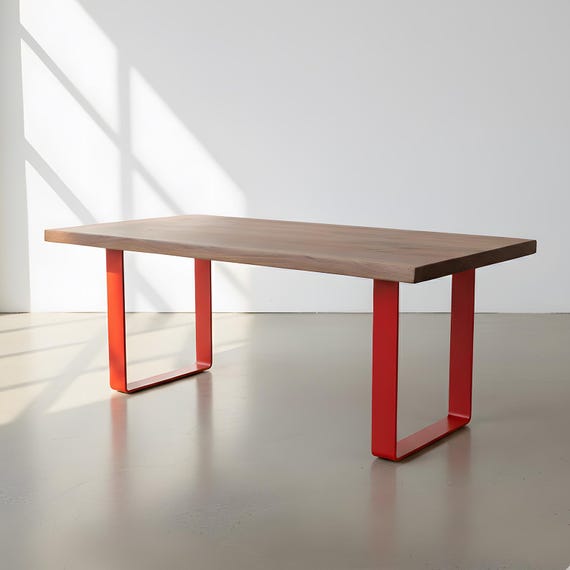 Industrial Steel Table Legs – Modern Powder Coated Metal Base for Coffee Tables, Benches