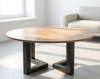 Couchtisch- und Bankbeine-Set (2er-Set), quadratisches Stahlgestell, modernes Industrie-Metall