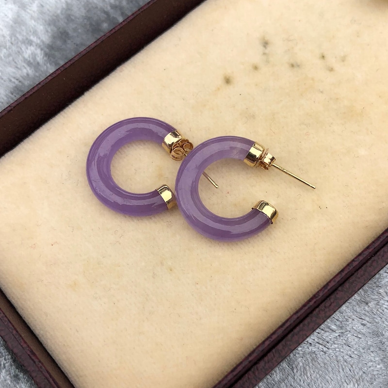 Jaro Earrings in Purple main image 0