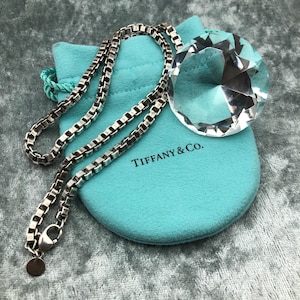 Vintage Tiffany & Co. Sterling Silver 925 Venetian Box Link Chain