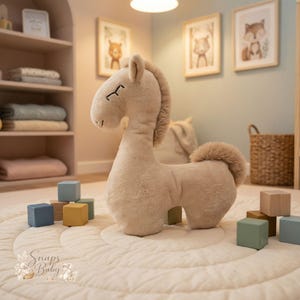 Pluche ponyfotografierekwisiet, pop pasgeboren paard, neutraal studioaccessoire
