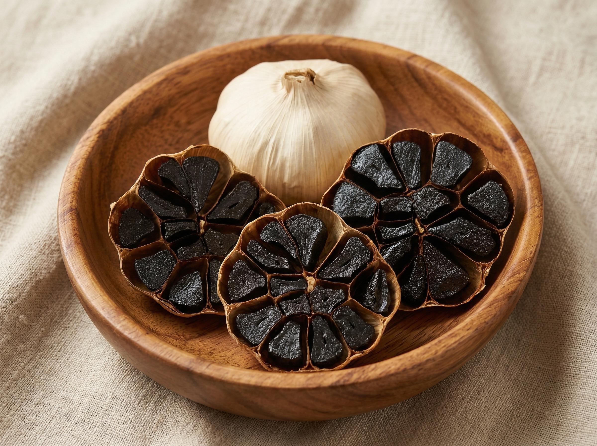 organic-black-garlic-bulbs-gourmet-fermented-sweet-savory-umami