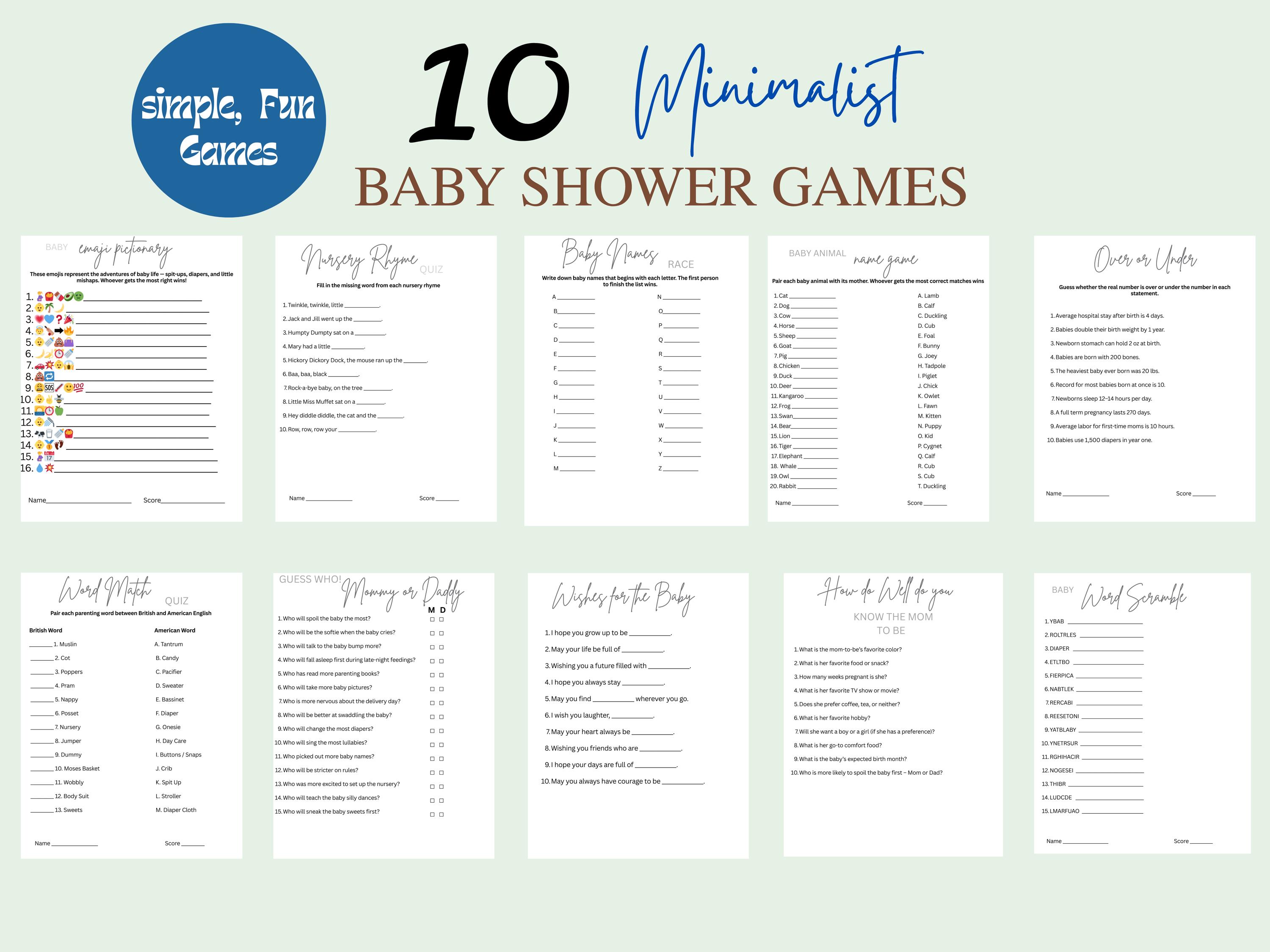 20 Biglietti Consigli Per Genitori Baby Shower: Design Orsacchiotto Unisex, Formato A6, Prodotto Nel Regno Unito - 5