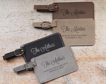 husband and wife luggage tags