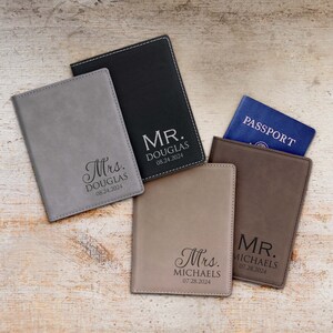 Personalized Mr. and Mrs. Passport Cover Set by Lifetime Creations