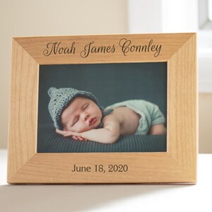 Personalized New Baby Picture Frame: Personalized Baby Gift, Personalized Baby Gift, Gift for New Parents, Gift for New Grandparents