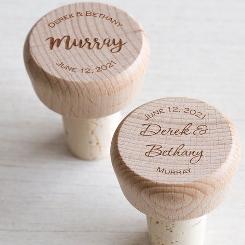 Bulk Personalized Wine Stoppers by Lifetime Creations Etsy