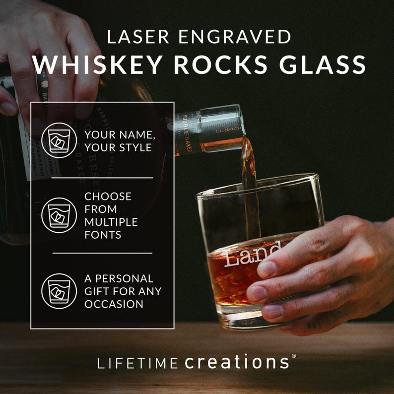 Lifetime Creations Whiskey Glass - Thumbnail 4
