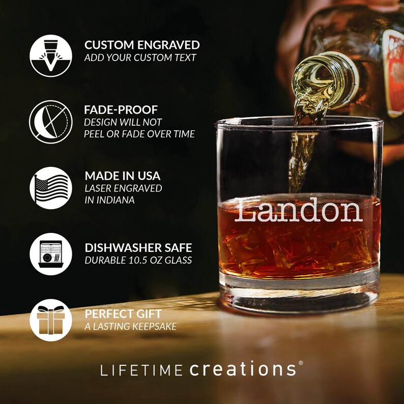 Lifetime Creations Whiskey Glass - Thumbnail 2