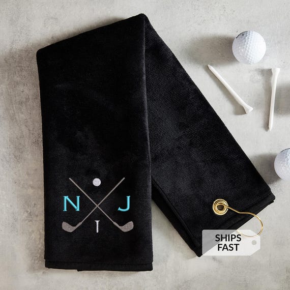 Personalized Golf Towel for Golf Bags Lifetime Creations: Scrubbing Custom Golf Towels for Men, Gifts for Golfers, EMBROIDERED IN USA