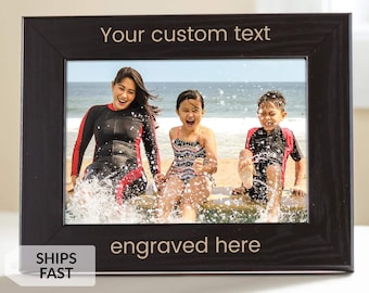 Create Your Own Personalized Picture Frame (Black) by Lifetime Creations: Engraved Design Your Own Picture Frame, Custom Frame, Ships Fast