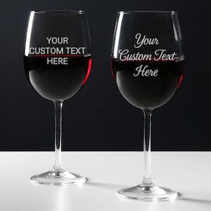 Custom Wine Glass by Lifetime Creations: Personalized Wine Glass with Stem, Engraved Wine Glasses, Custom Birthday Gifts for Her MADE IN USA immagine 5