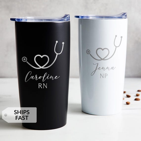 Personalized Nurse Tumbler by Lifetime Creations: Engraved CNA Gift, RN Grad Gift, LPN Gift, Gift for Nurse Appreciation, Nursing Student