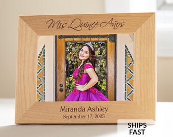 Mis Quince Años Picture Frame by Lifetime Creations: Personalized Quince Quinceañera Gift, Picture Frame, Unique Gift Idea SHIPS FAST