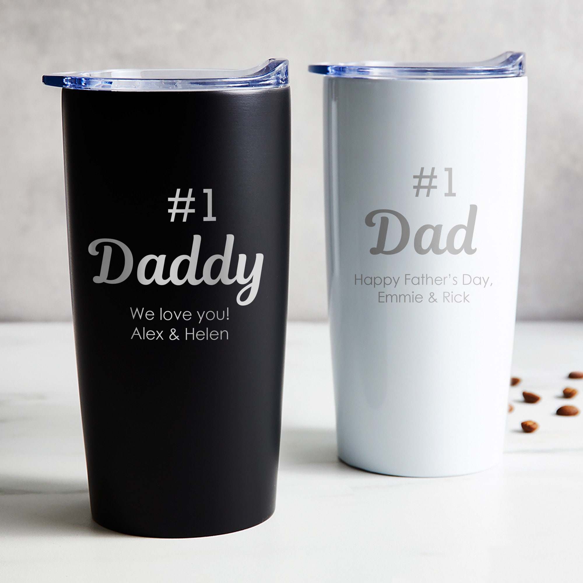 Fathers Day Gift - Blue Aztec Stainless Steel Vacuum Insulated Coffee  Thermos - Water Bottle Papa from Daughter Son on Fathers Day-Presents for  Dad 