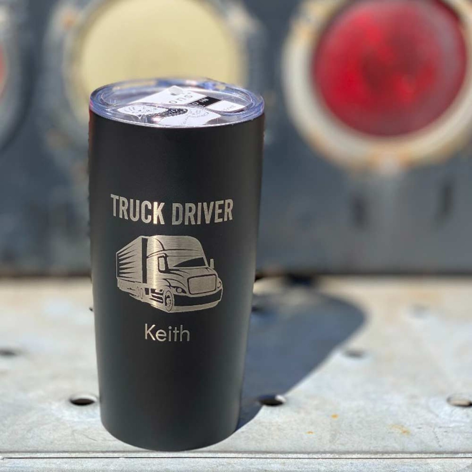 Engraved Personalized Truck Driver Tumbler by Lifetime Etsy