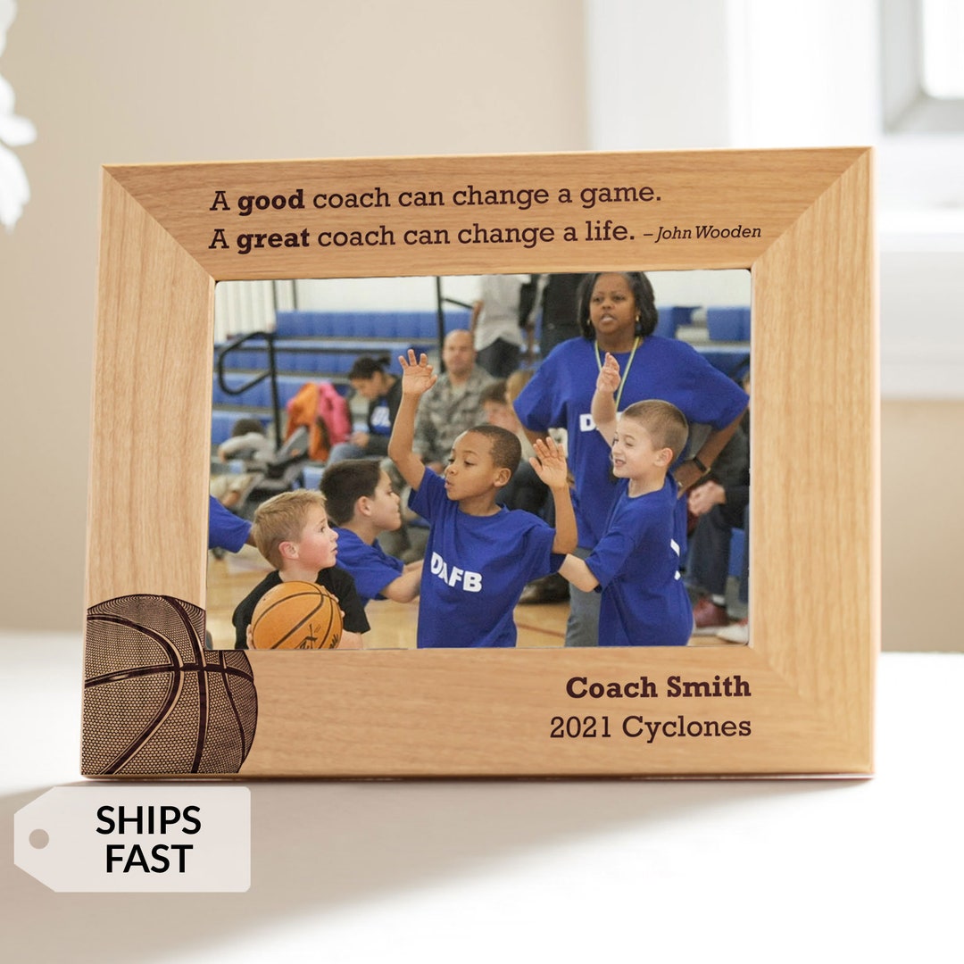 Personalized Basketball Coach Picture Frame by Lifetime Creations ...