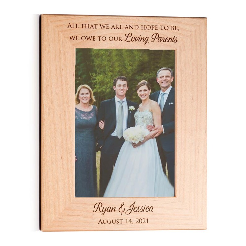 Personalized Wedding Picture Frame for Parents of Bride & Etsy Sweden