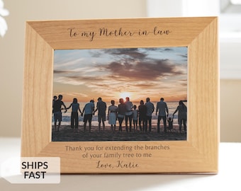Marco de fotos personalizado para suegra de Lifetime Creations: regalo de boda grabado para suegra, regalos para la madre del novio, grabado en EE. UU.