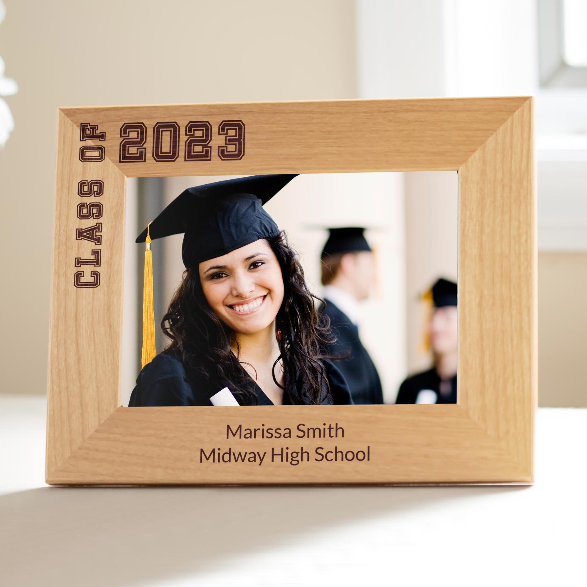Graduation Photo Collage Frame Multi-Year School Picture Frame with 7  Openings 4X6 Pictures - GraduatePro
