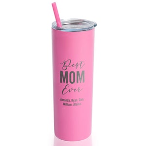 Engraved Personalized Best Mom Ever Tumbler with Lid and Straw by Lifetime Creations: Mother's Day Gift, Insulated Water Tumbler, SHIPS FAST image 7