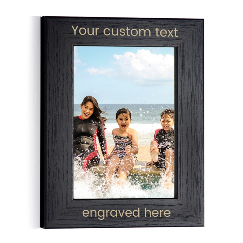Create Your Own Personalized Picture Frame Black by Lifetime Creations: Engraved Design Your Own Picture Frame, Custom Frame, Ships Fast image 4