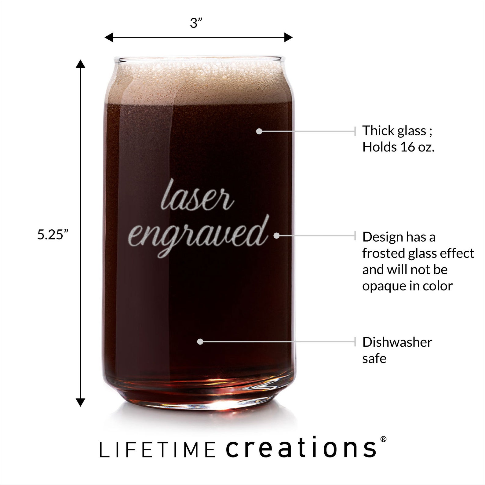 Bulk Custom Engraved Beer Can Glasses With Logo by Lifetime Etsy