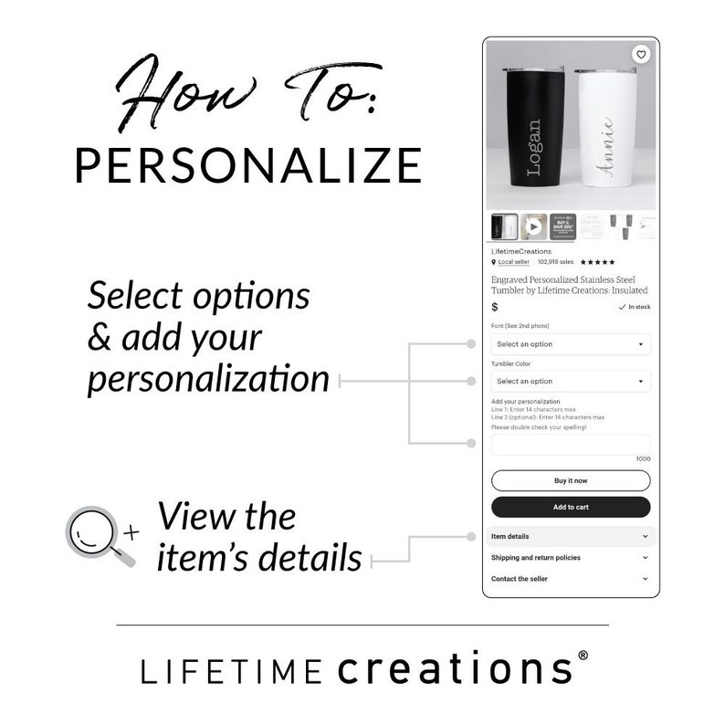 Engraved Personalized Groomsman Tumbler by Lifetime Creations: Custom Gifts Groomsmen Proposal Gift Idea, Groomsmen Gifts Travel Mug image 6