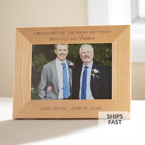 Personalized Father of the Groom Picture Frame by Lifetime Creations: Engraved Frame, Personalized Father of the Groom Gift, Parents Wedding