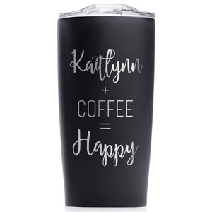 Custom Engraved Stainless Steel Coffee Tumbler by Lifetime Creations: Personalized Coffee Mug, Personalized Coffee Travel Mug SHIPS FAST afbeelding 6