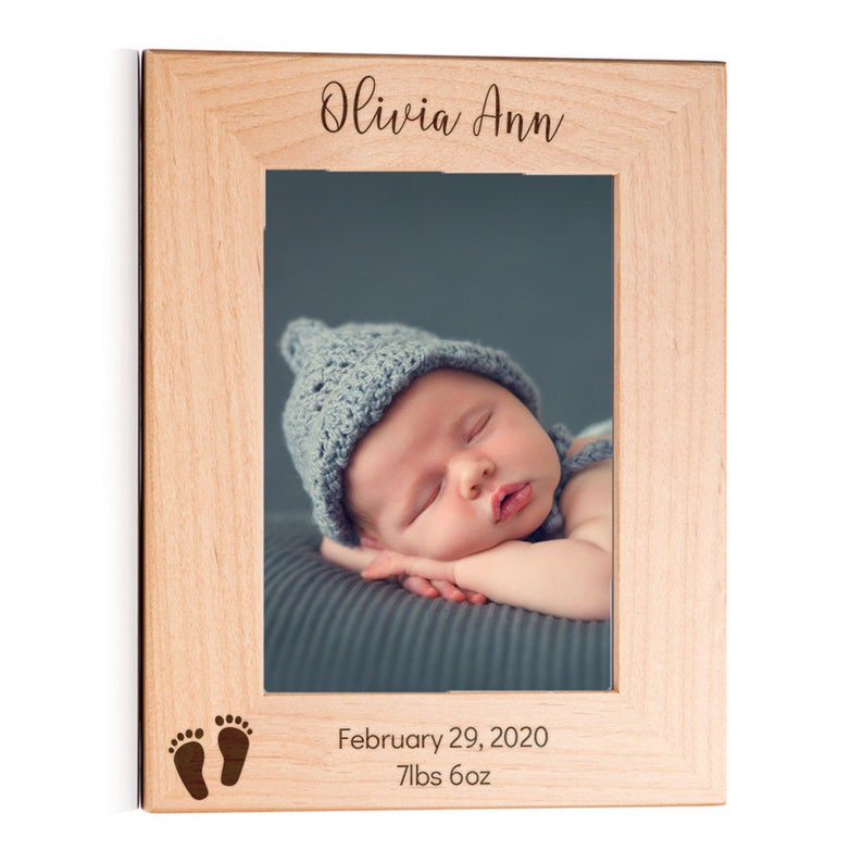 Engraved Personalized New Baby Picture Frame by Lifetime Etsy