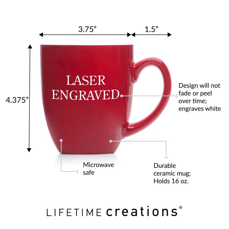 Engraved Personalized World's Best Grandma Coffee Mug by Lifetime Creations: Nana Coffee Mug for Mother's Day Gift, Birthday, Abuelita Mug image 5