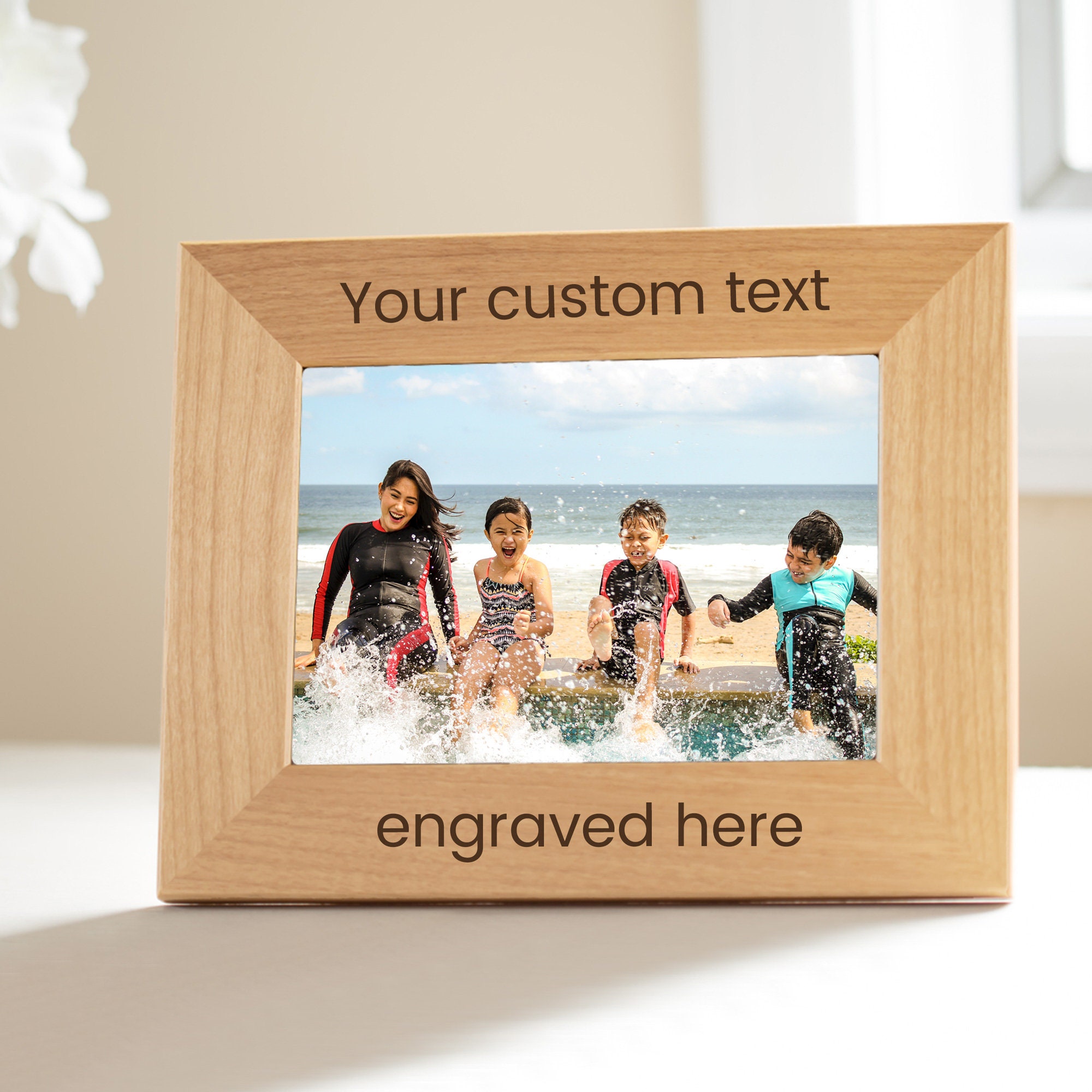 Personalized True Love Wooden 4x6 Photo Frame