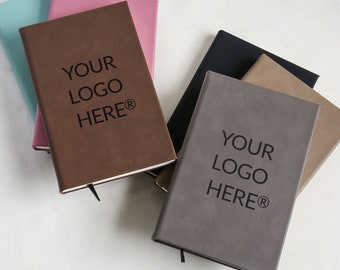 Bulk Custom Journals with Logo by Lifetime Creations: Custom Vegan Leather Notepads, Customized Promotional Notebooks, Employees, Events
