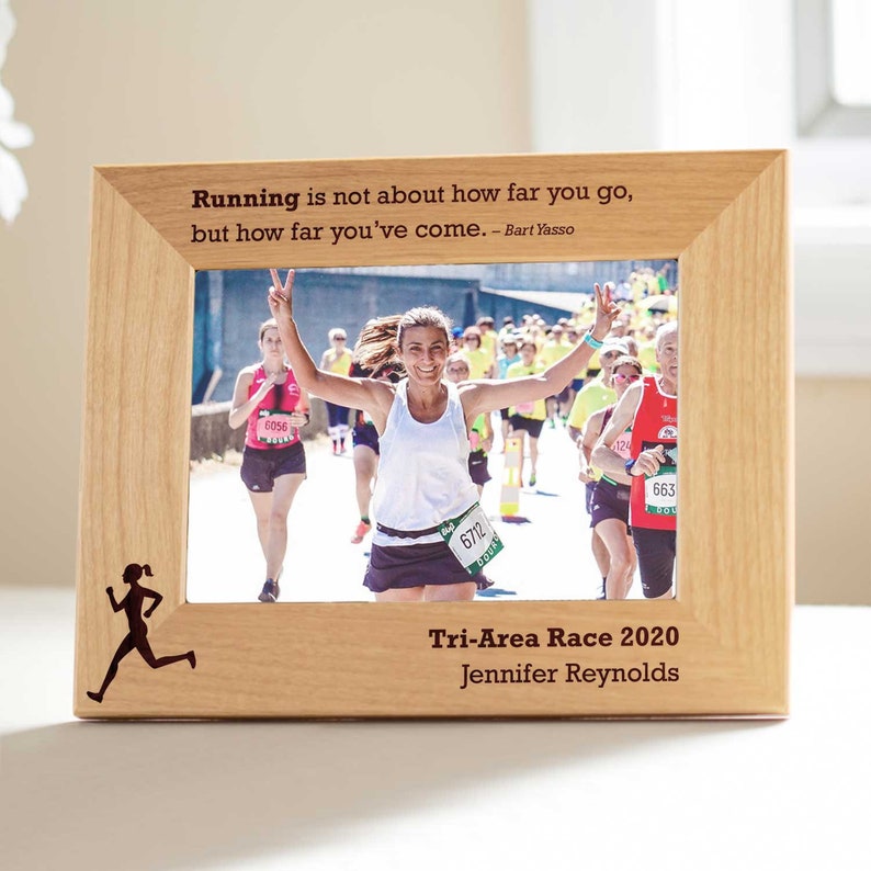 Personalized Running Picture Frame by Lifetime Creations Etsy