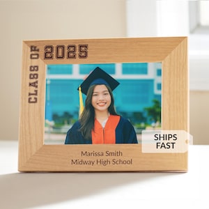Personalized Graduation Picture Frame by Lifetime Creations: Class of 2025, College Graduation Gifts PhD Graduation Gifts Masters Graduation