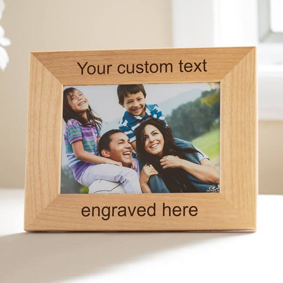 create your own personalized frame custom engraved wood etsy