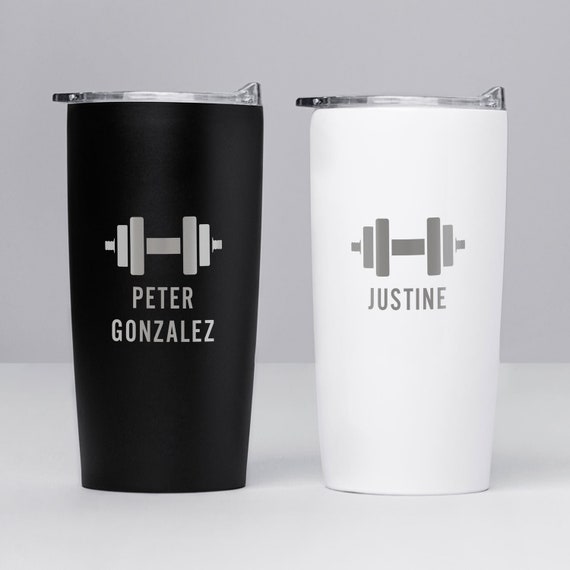 Engraved Personalized Weightlifting Tumbler by Lifetime Creations