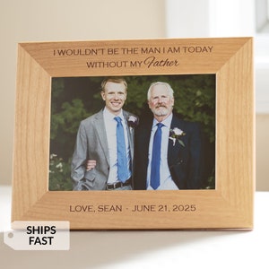 Personalized Father of the Groom Picture Frame by Lifetime Creations