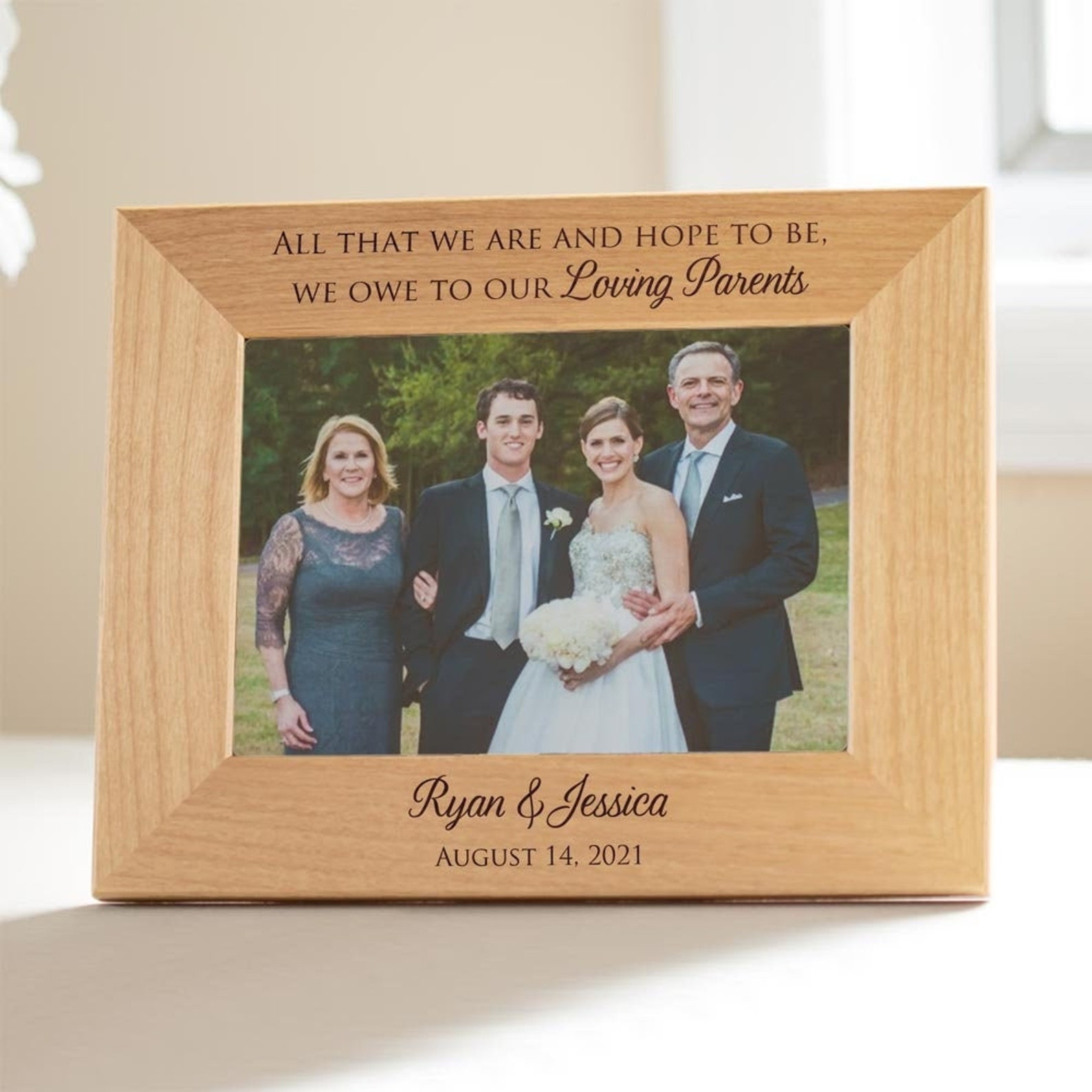 Personalized Wedding Picture Frame for Parents of Bride & - Etsy Personalized Wedding Picture Frame for Parents of Bride & - Etsy