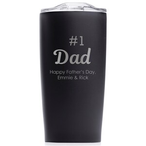 Engraved Personalized 1 Dad Tumbler by Lifetime Creations: Father's Day Gift for Dad, Stainless Insulated Coffee Travel Mug, SHIPS FAST Bild 3