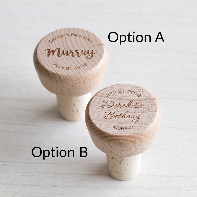 50 Personalized Wine Stoppers by Lifetime Creations Wedding Etsy