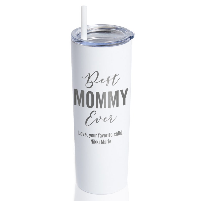 Engraved Personalized Best Mom Ever Tumbler with Lid and Straw by Lifetime Creations: Mother's Day Gift, Insulated Water Tumbler, SHIPS FAST image 8