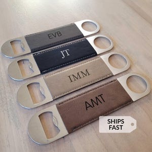 Monogrammed Bottle Opener: Personalized Custom Initial Gift
