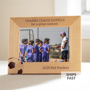 Personalized Soccer Coach Picture Frame by Lifetime Creations: Soccer Coach Gift, Soccer Coaches Thank You Gift, Coach Gifts ENGRAVED IN USA