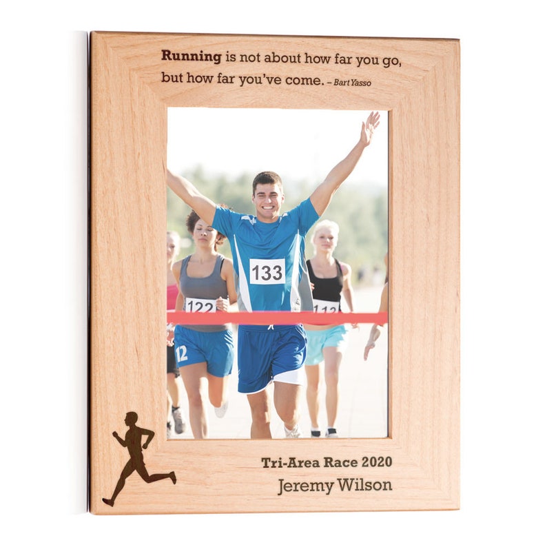 Personalized Running Picture Frame by Lifetime Creations Etsy