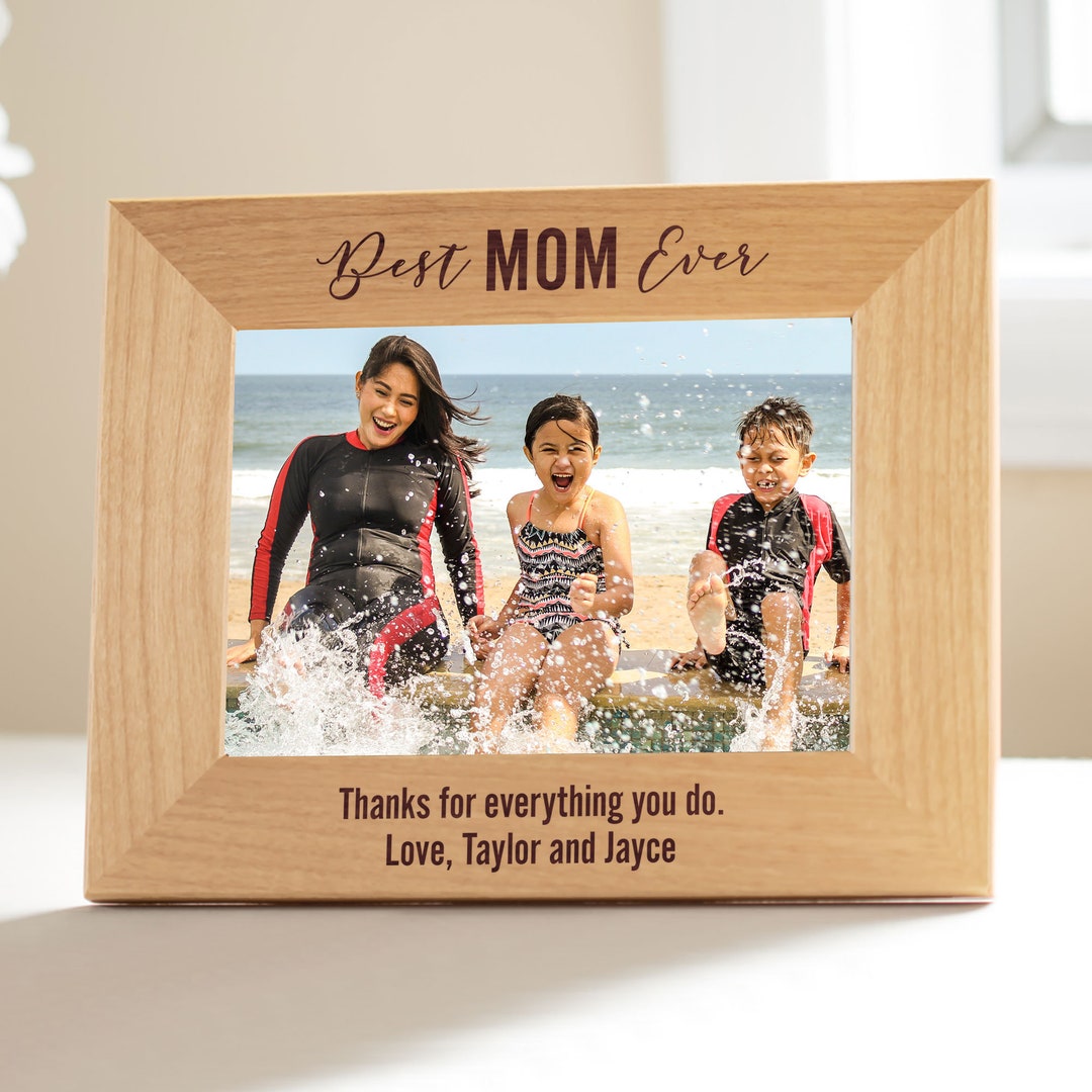 Personalized Best Mom Ever Picture Frame by Lifetime Creations
