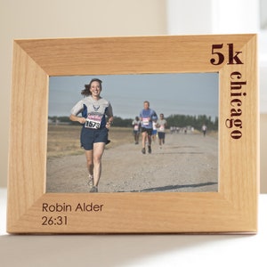 Personalized Marathon Picture Frame by Lifetime Creations: Gift for Runner, Marathoner, Running Gift 26.2 Half Marathon, 10K, 5K, SHIPS FAST 5K