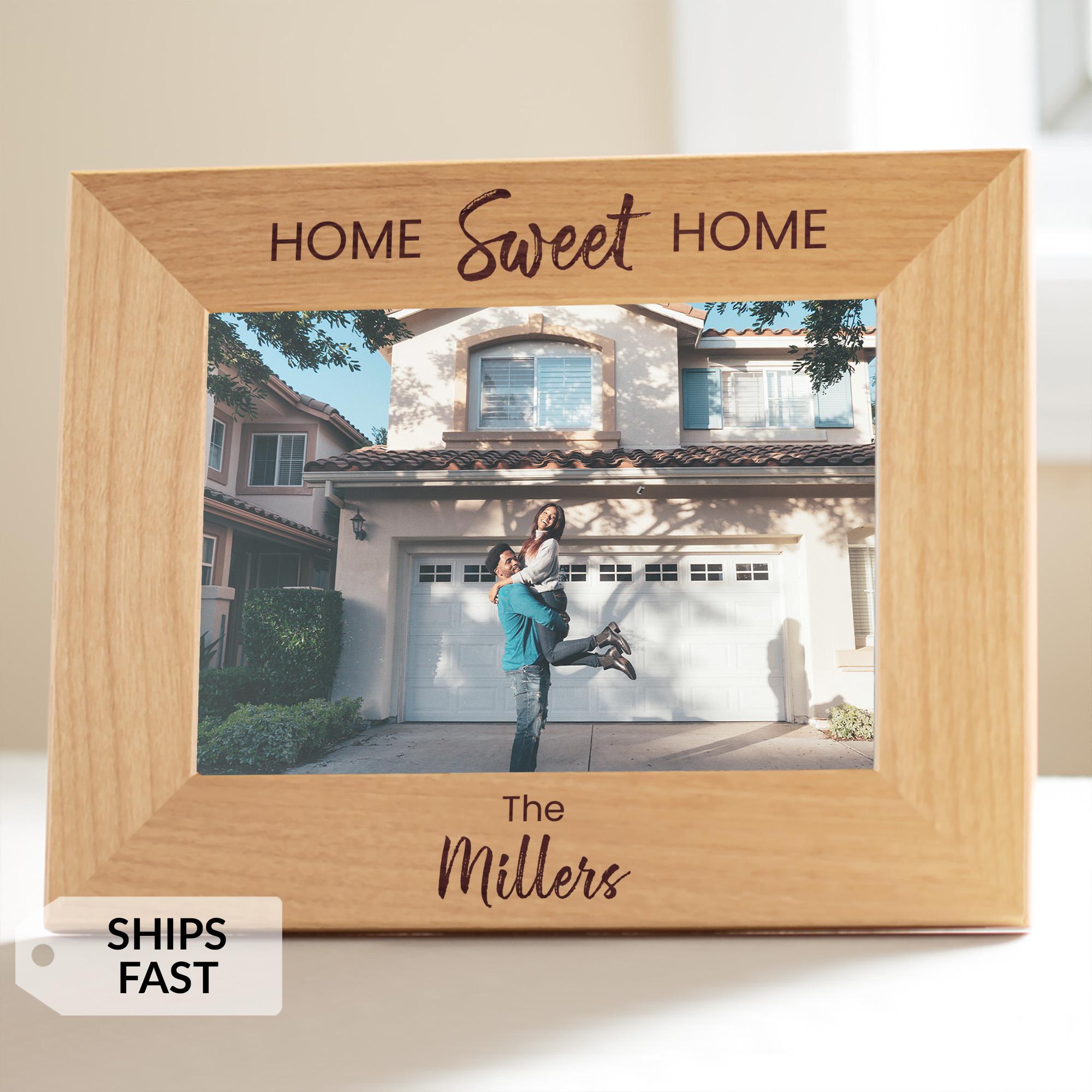 Personalized Home Sweet Home Picture Frame by Lifetime Creations: Gift for First Time Home Buyers, New Homeowner Gift, Gift from Realtor